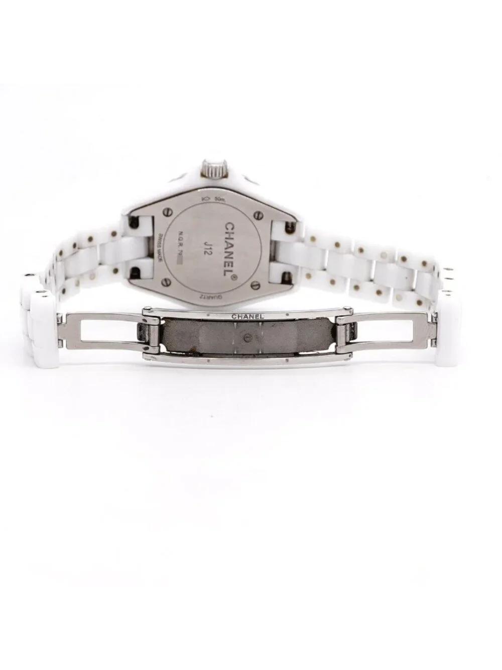 Chanel Diamond White Dial Watch
